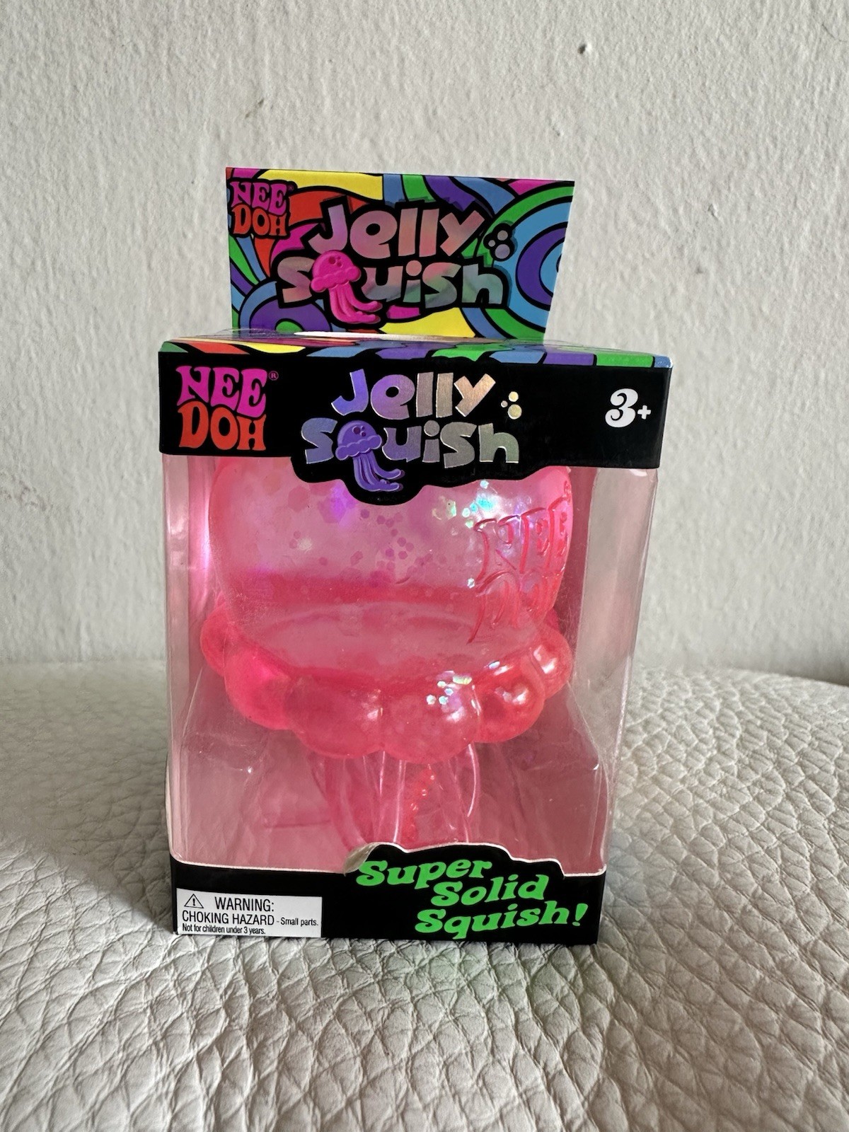 Schylling NeeDoh Jelly Squish Jellyfish Tactile Squeeze Toy Pink NEW