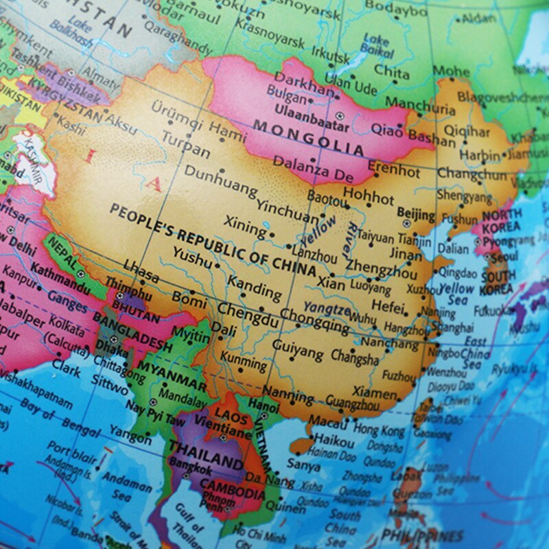 World Globe English Version World Map Globe with LED Light Geography