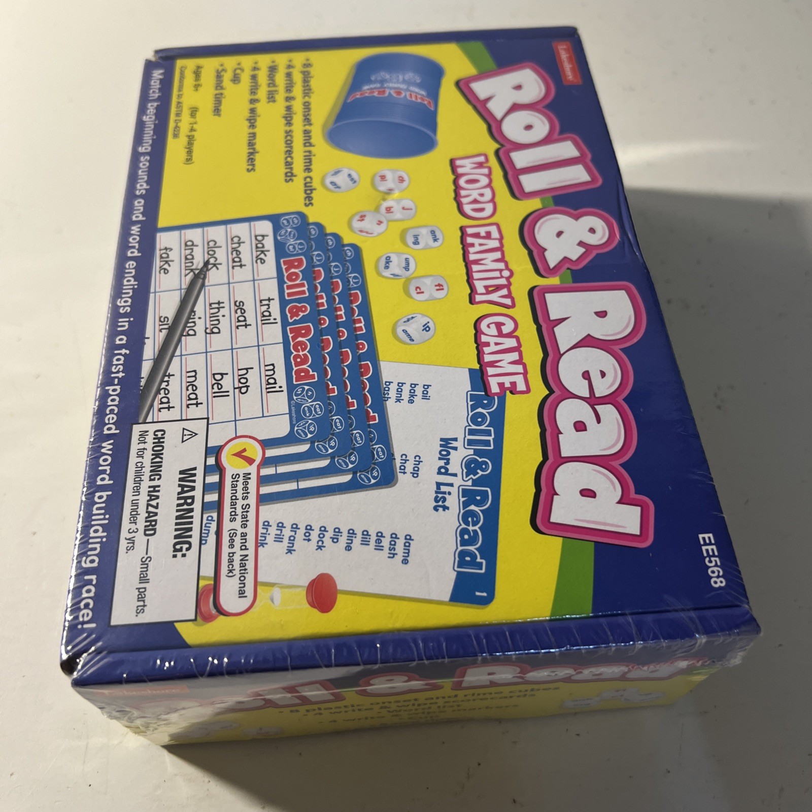 Lakeshore Roll & Read Word Family Game (EE568) Ages 6 And Up, 1-4 Player