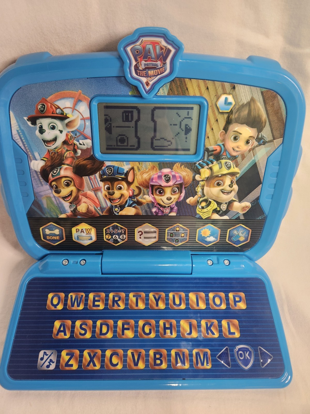 Paw Patrol The Movie Learning Tablet VTech Toy Laptop Game Ryder Skye WORKING