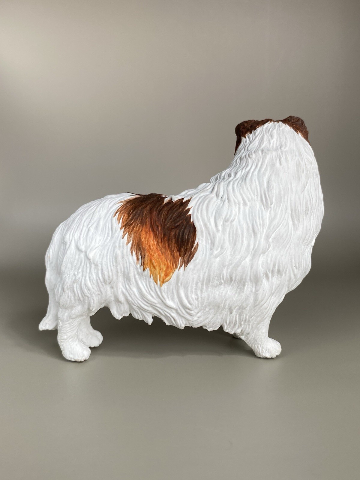 OOAK Custom Schleich Safari Ltd Rough Collie Sheep Dog Plastic Toy Animal Figure