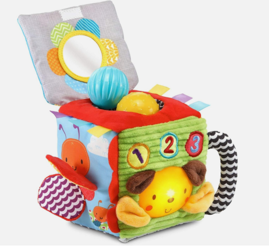 VTech Soft and Smart Sensory Cube (English Version), Multicolor
