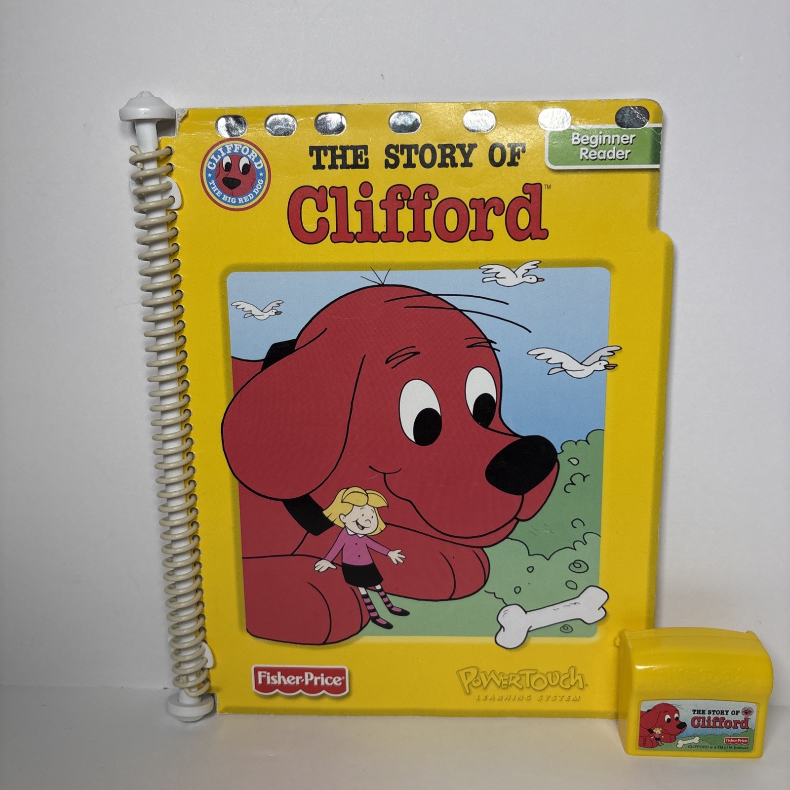 The Story Of Clifford The Big Red Dog Power Touch Book & Cartridge Tested Works!