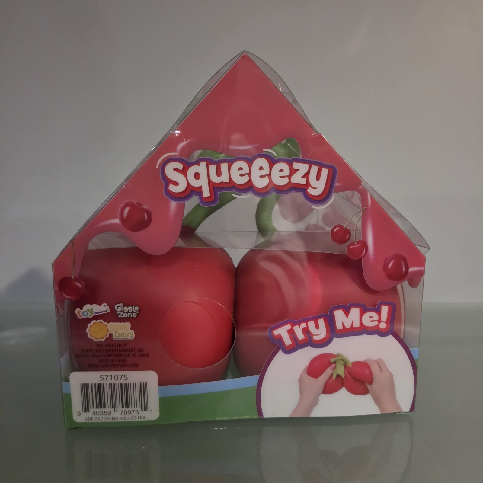 NEW Squishy Sunny Days Toymendous Red Cherries 5.5 Inch Squeezy Cherry Viral