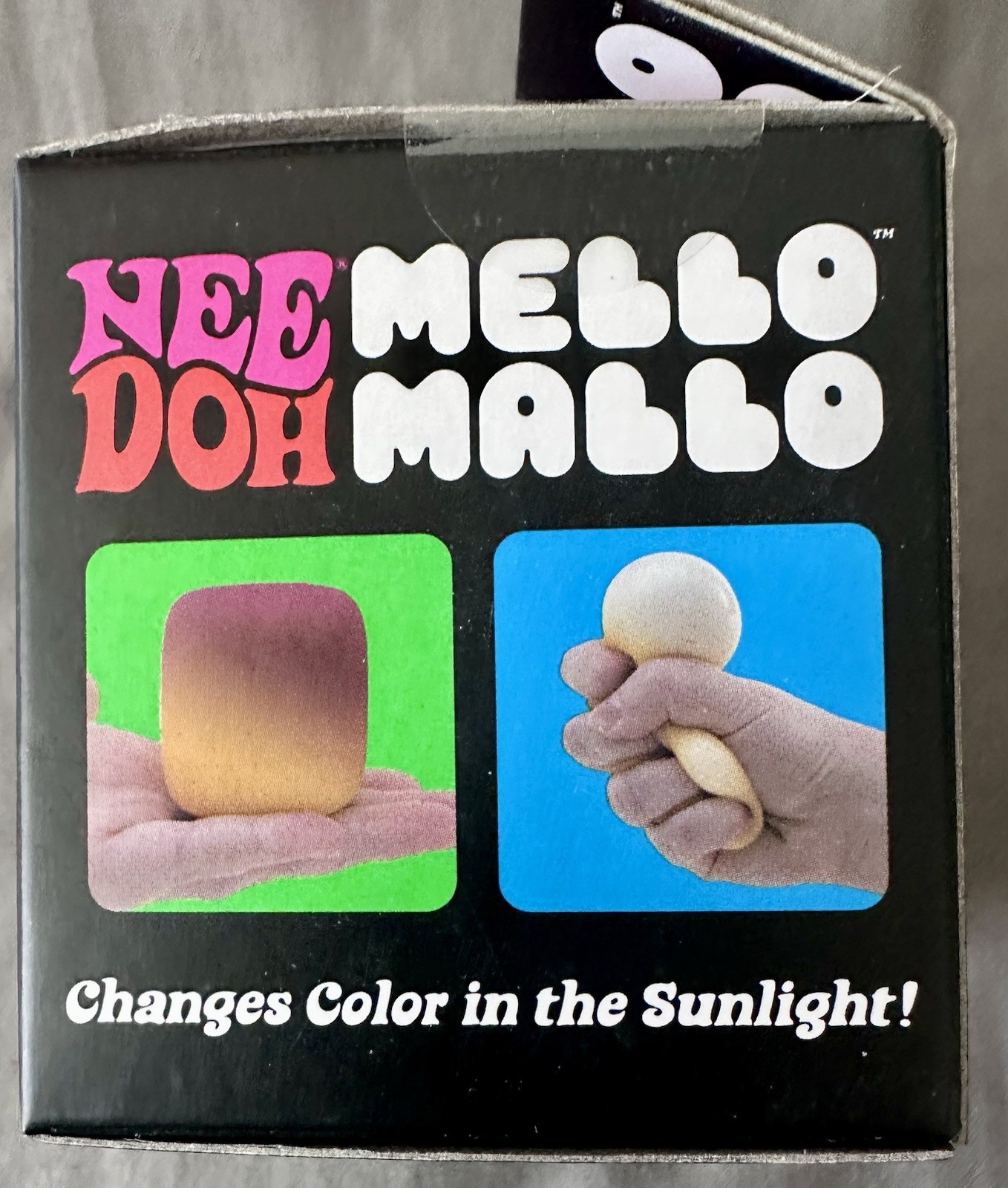 NIB Nee Doh Pink Mello Mallo Squishy Stress Anxiety Fidget Color Changing Toy