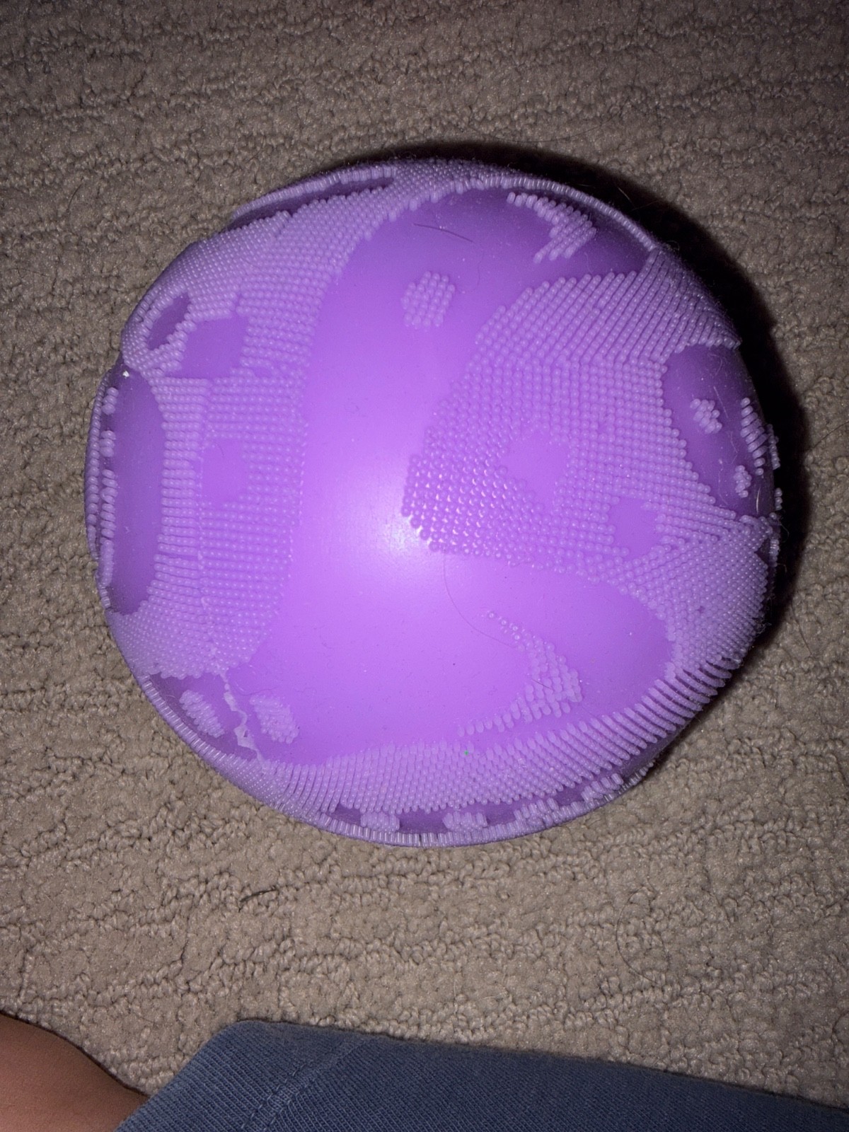 NeeDoh Super Fuzz Ball XL Velvet Squeeze Purple Fuzzball Stress NEW Jumbo Toy