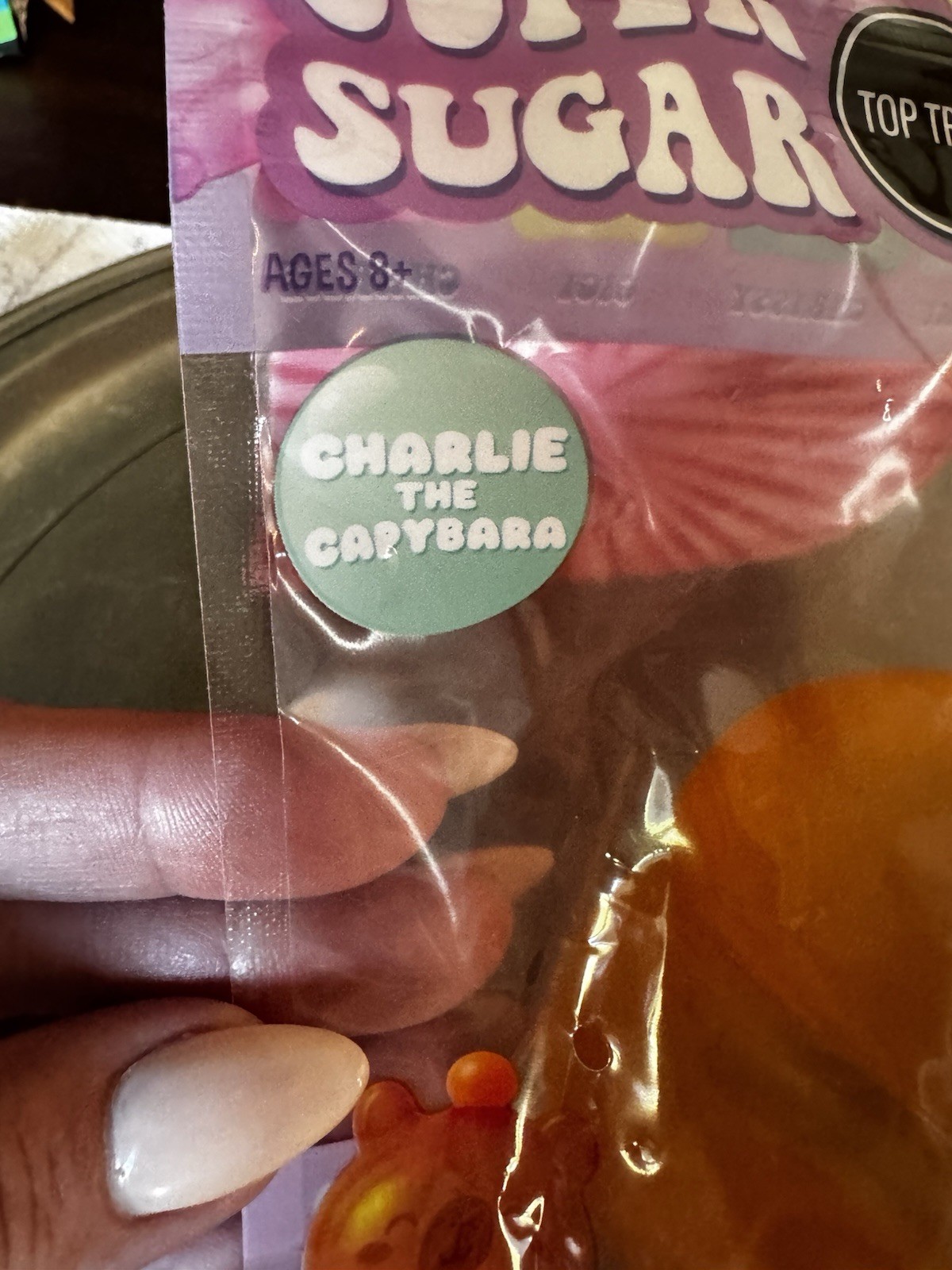 Top Trenz Super Duper Sugar Squisher :Charlie Capybara Orange Bear 🐻Rare