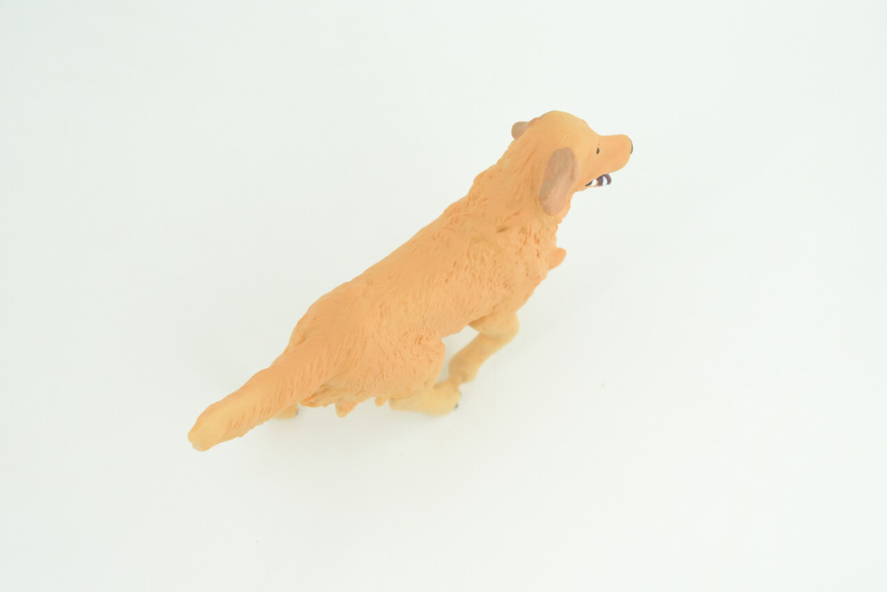 Golden Retriever Dog, Hand Painted Rubber Realistic Toy 4 Inches CH854 BB198