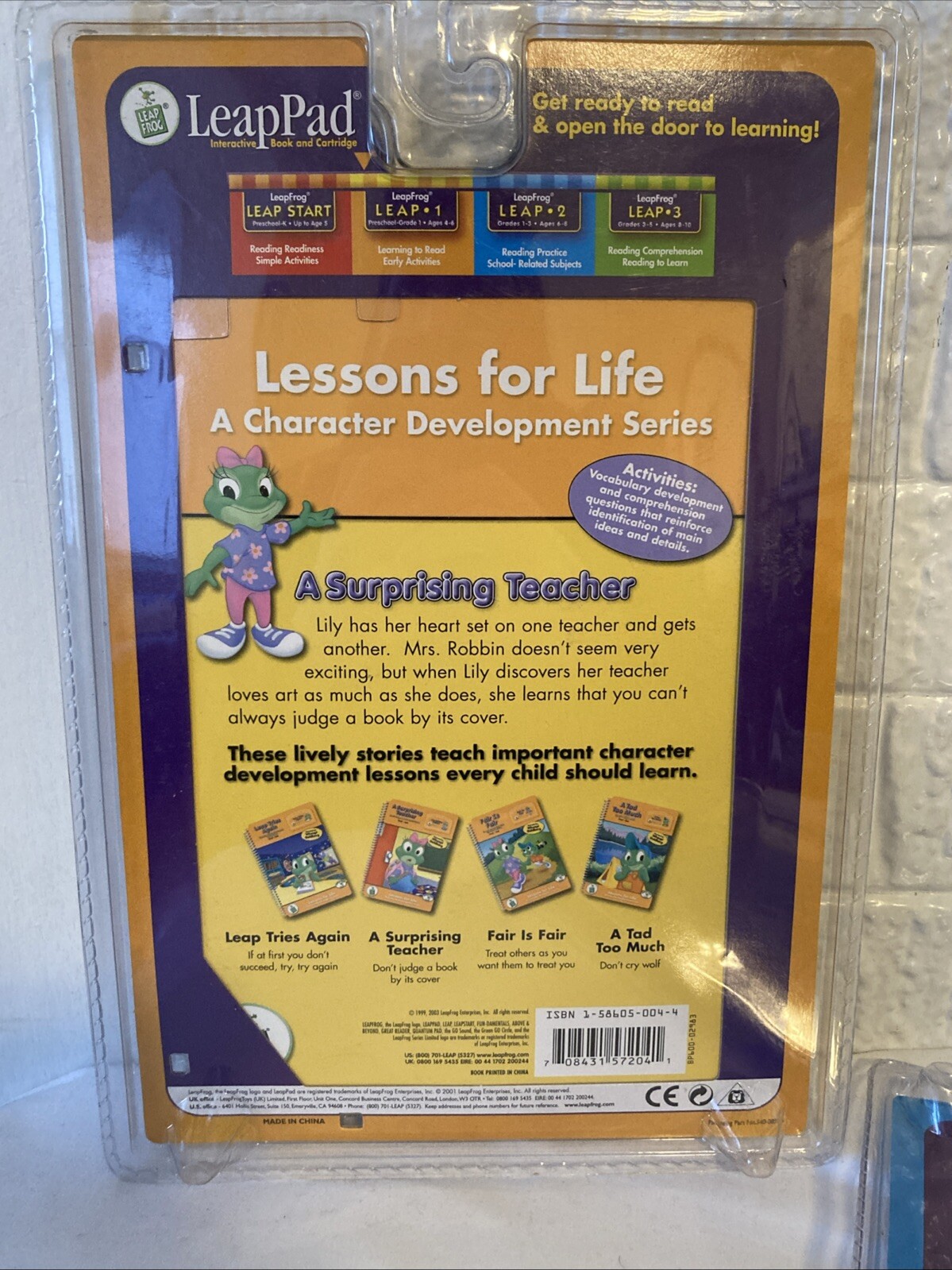 Leapfrog LeapPad Preschool-3rd Interactive Book And Cartridge Lot Of 2 Ages 4-8