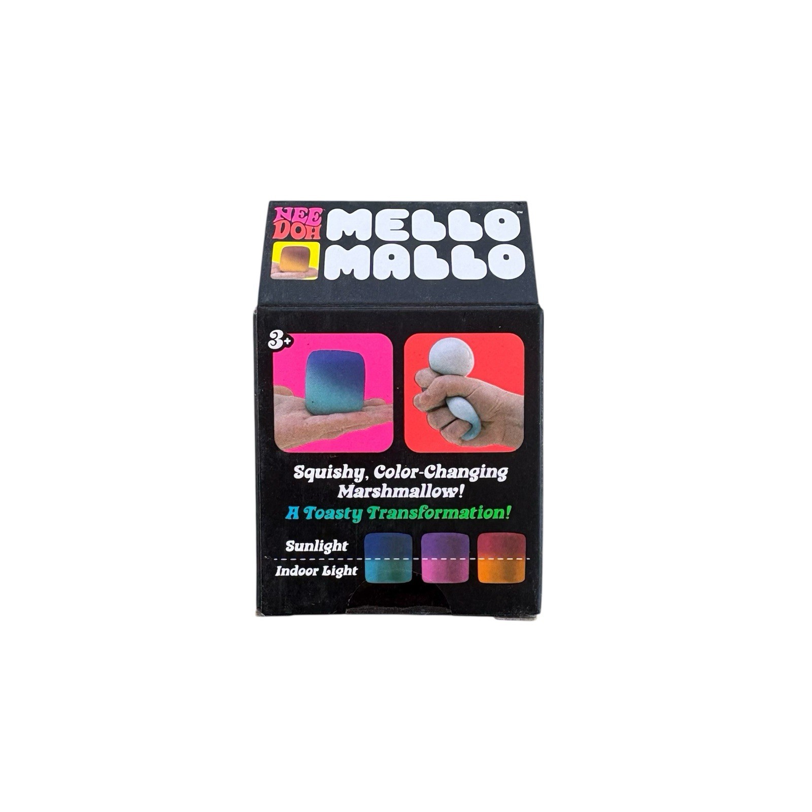 BLUE NeeDoh Mello Mallo Color Change Squishy, Nee Doh Mellow Mallow Squeeze Toy