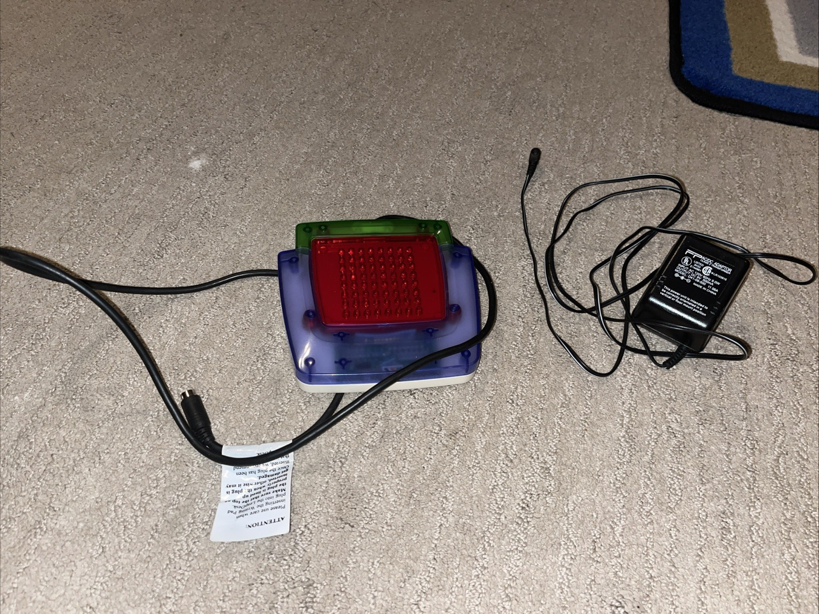 Leapfrog Leapdesk E12000 Schoolhouse AC Adapter And LED Writing Pad
