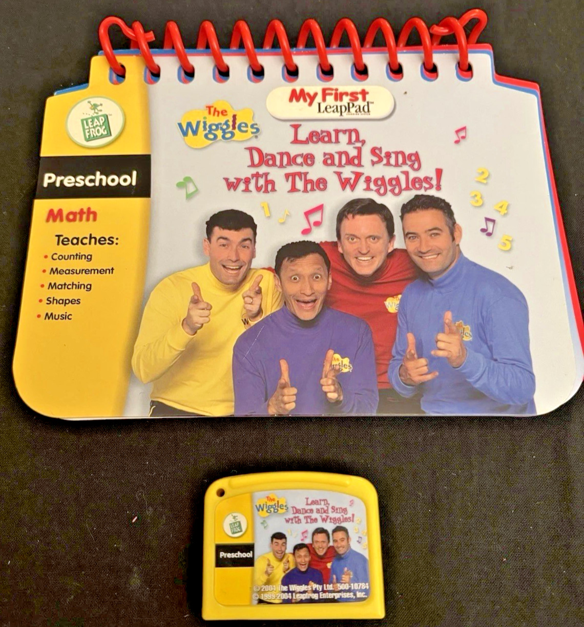 LeapFrog MY FIRST LEAPPAD THE WIGGLES Learn Dance Sing Math Preschool Cartridge