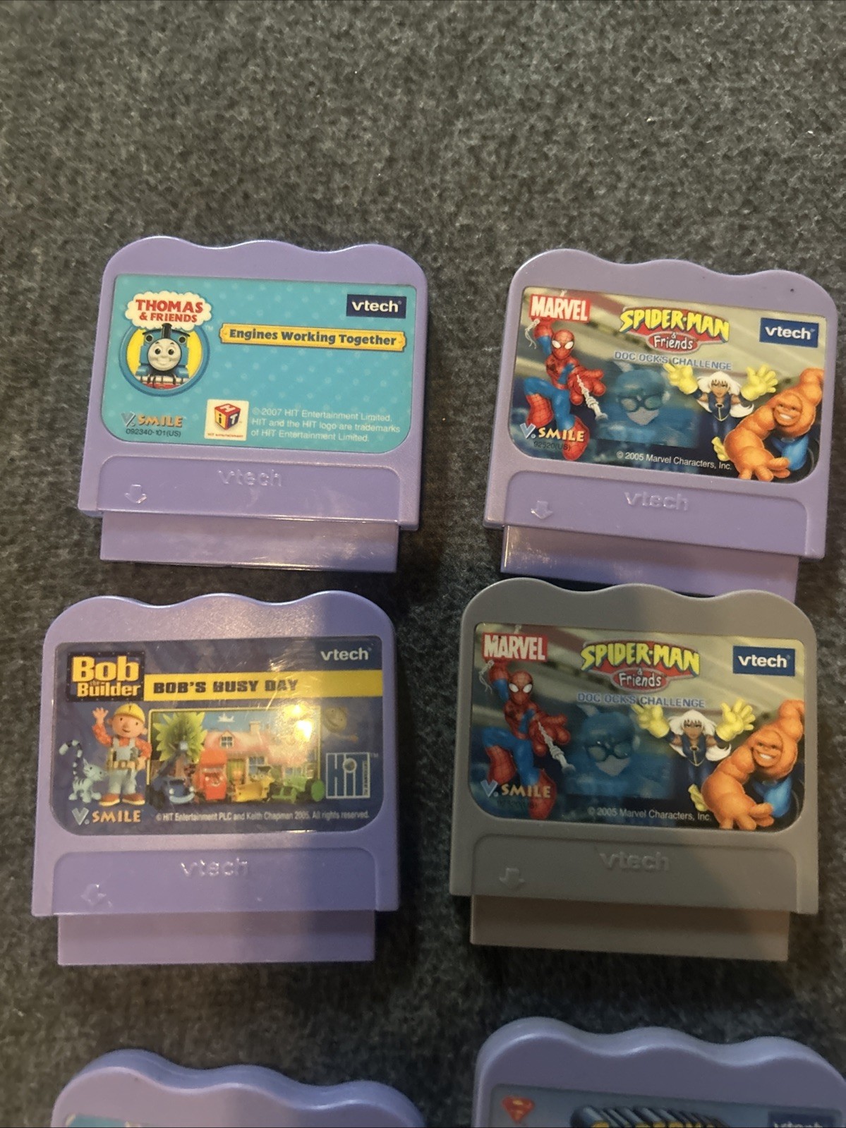Lot Of 14 VTech V.Smile Learning System Game Cartridges Untested- Marvel Disney