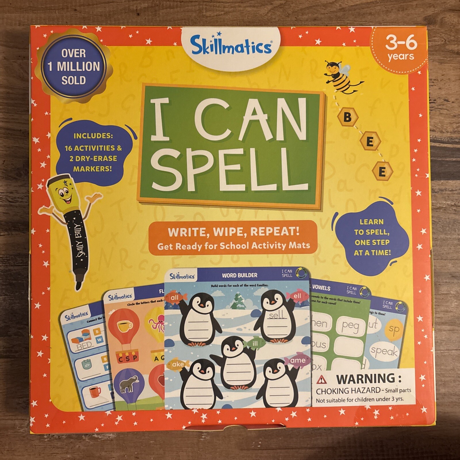 🆕️ Skillmatics I Can Spell Write And Wipe Activity Mats 3-6 Years