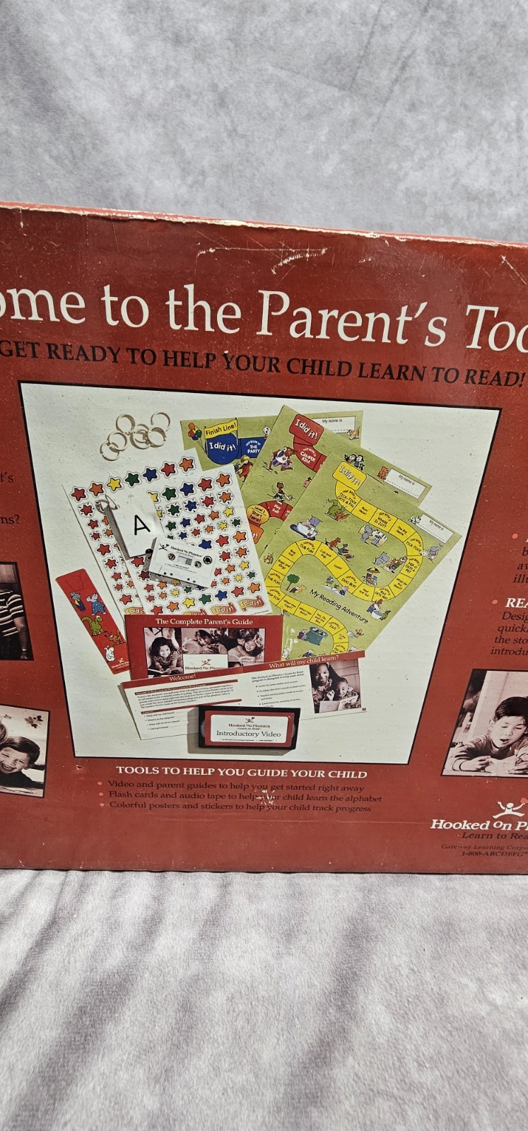 Hooked on Phonics Learn to Read Parent’s Toolbox 1998 Edition Box Set Incomplete