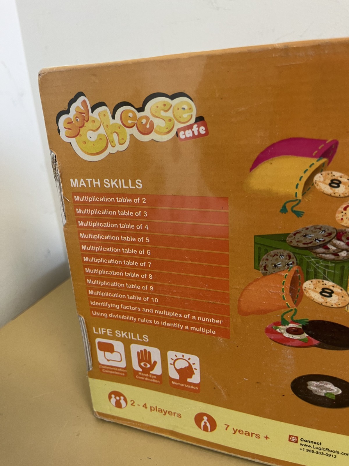 Say Cheese Cafe – Multiplication Math Game, Logic Roots, New & Sealed