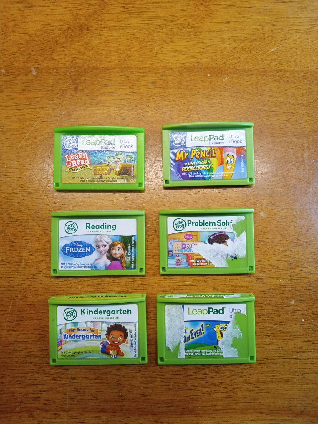 LEAPFROG LEAPPAD CARTRIDGES/ 6 TOTAL/SEE PICS FOR TITLES/ FREE SHIP