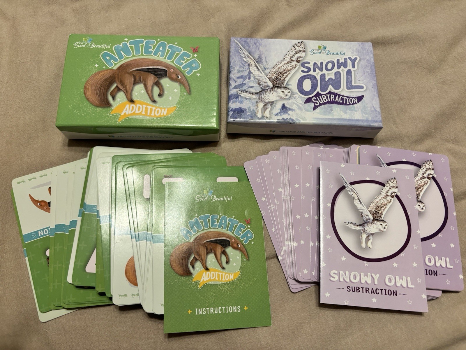 The Good And The Beautiful Math Facts Cards Bundle Addition And Subtraction TGTB