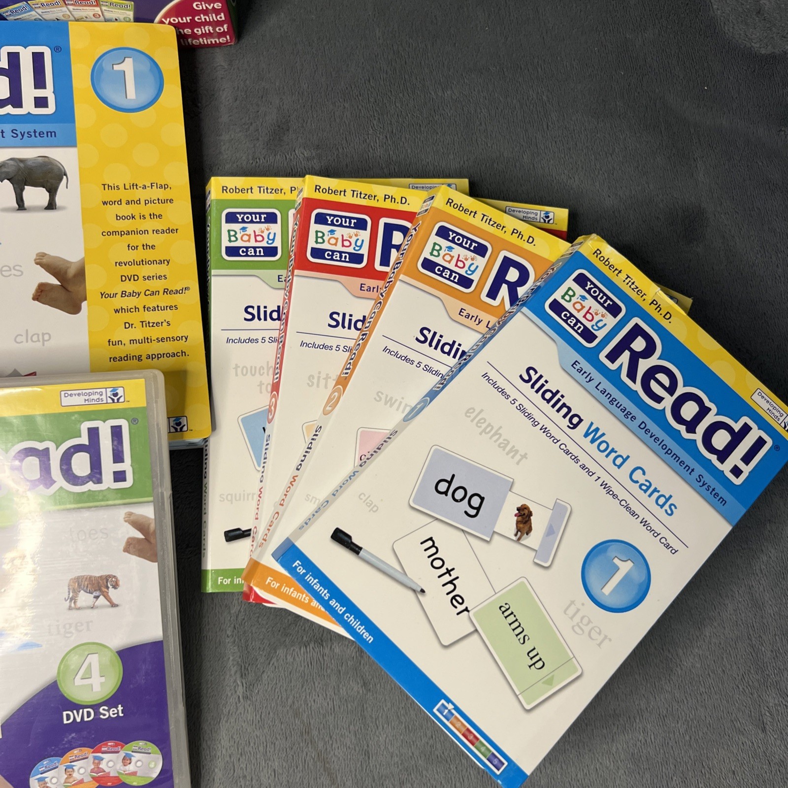 Your Baby Can Read Early Language Development System DVD Books Cards Complete