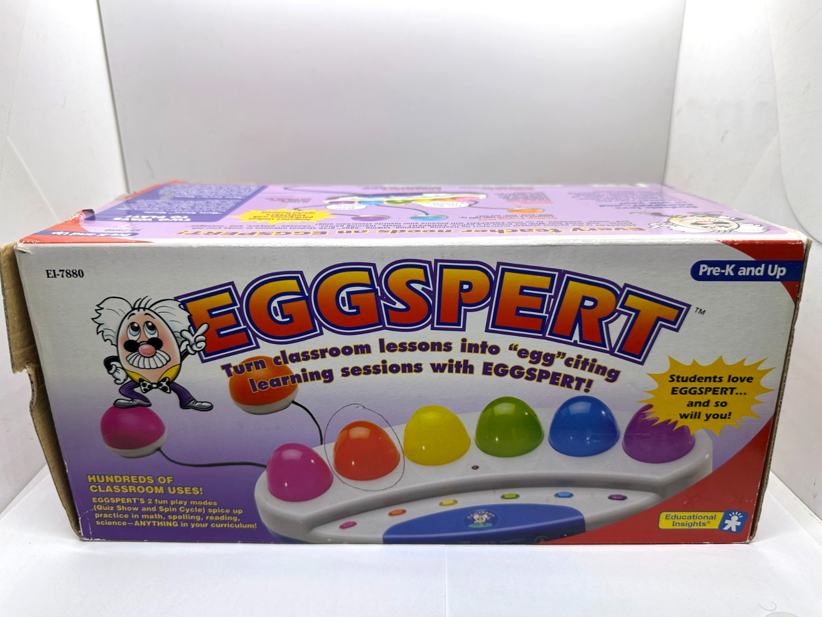 Eggspert Buzzer Game EI-7880 2001 Complete Set Educational Works Read Descriptio