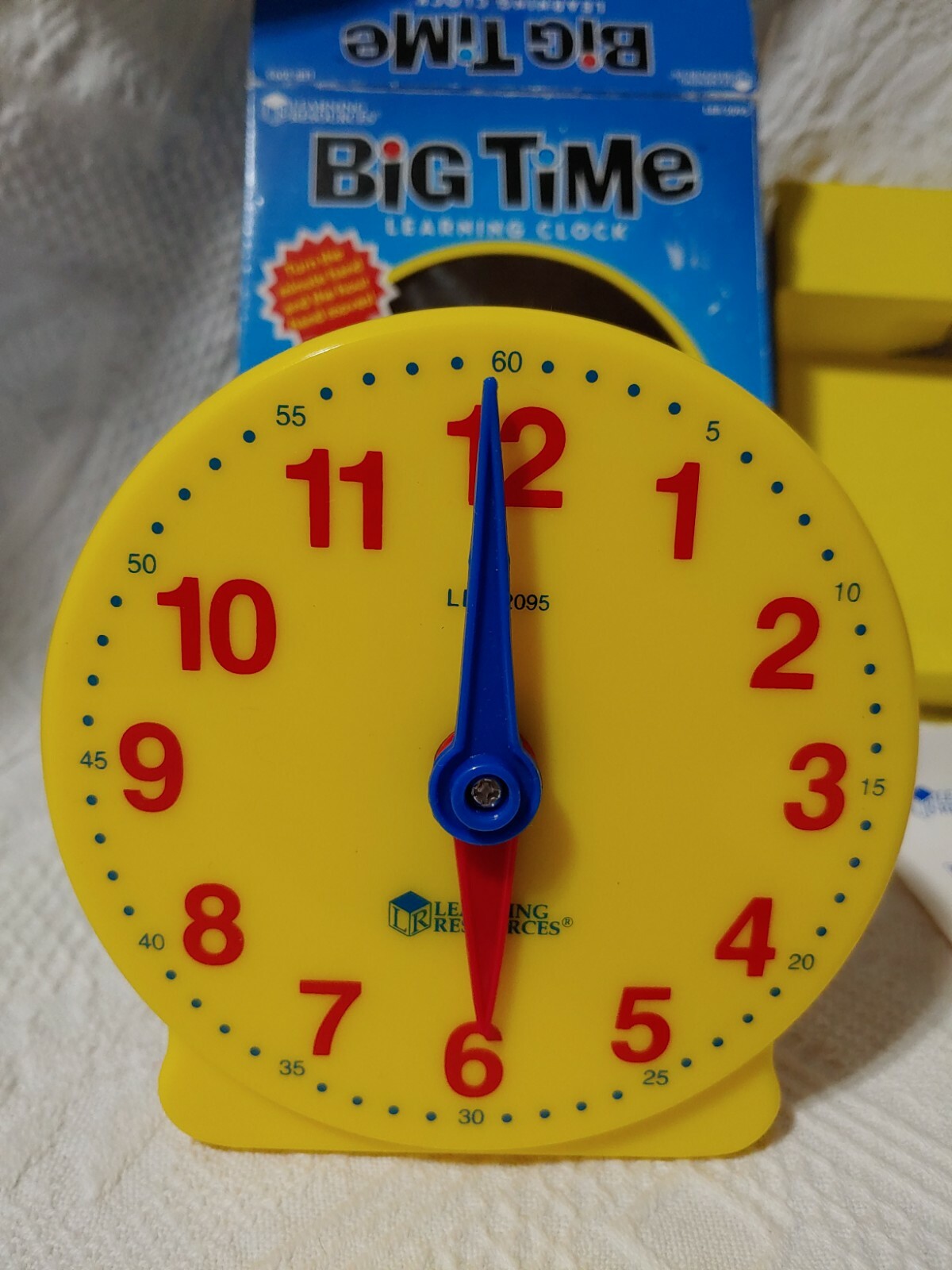 Big Time Learning Clock Learning Resources With Box 5.5″ LER 2095