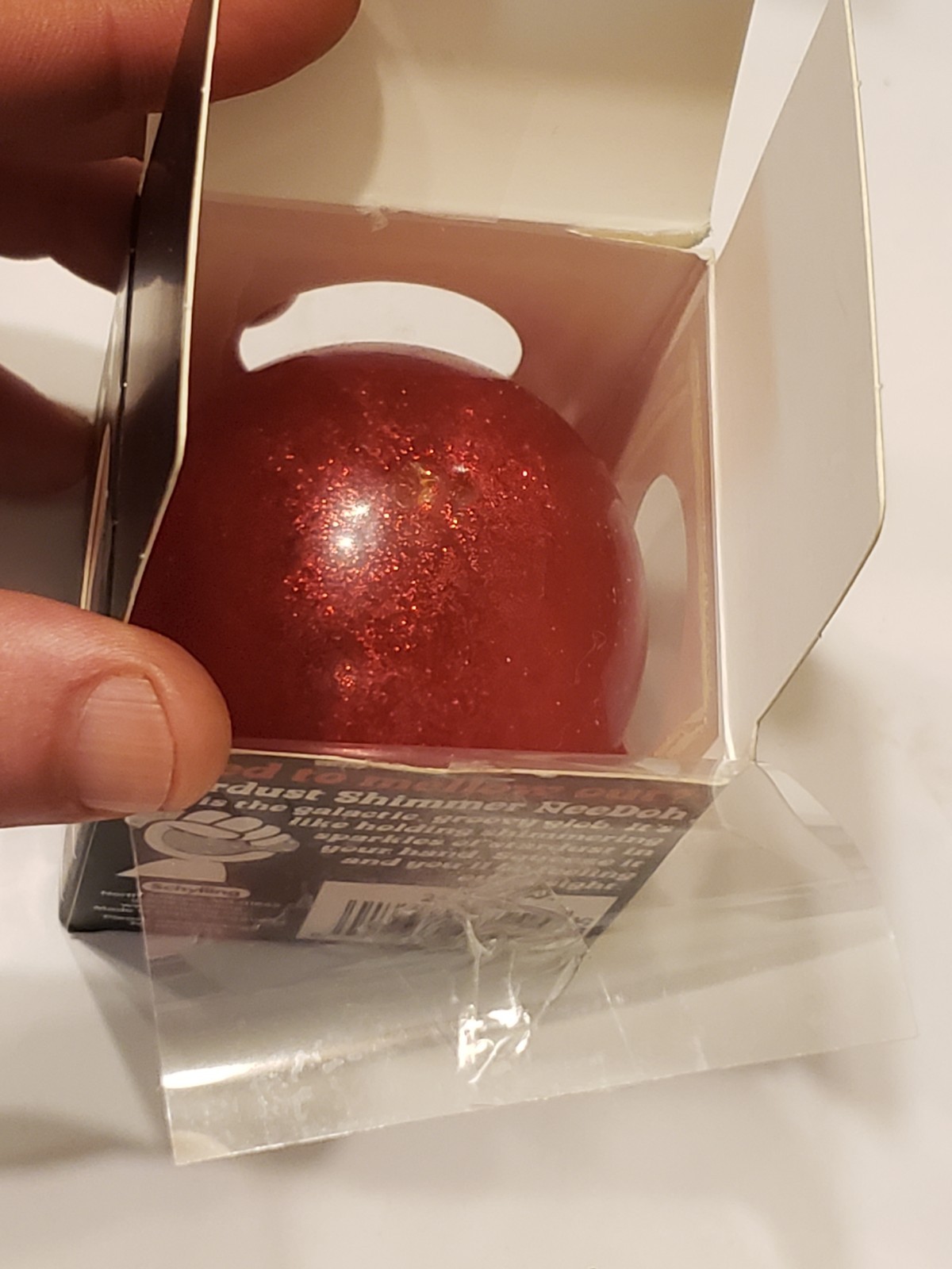 RARE Red Stardust Shimmer NeeDoh- Used- 100% AUTHENTIC Nee Doh