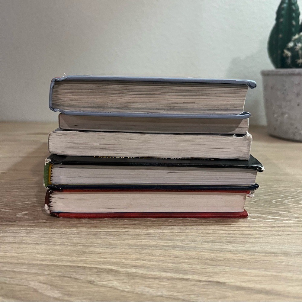Boys Graphic Novel Book Lot Dog Man Wimpy Kid 5 Book Set Grades 3-6