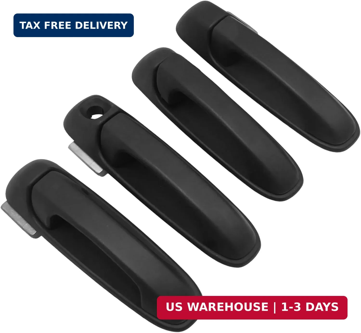 4Pcs 55275948AB Exterior Door Handle, Replacement for Dodge Ram 1500 2500 3500 2