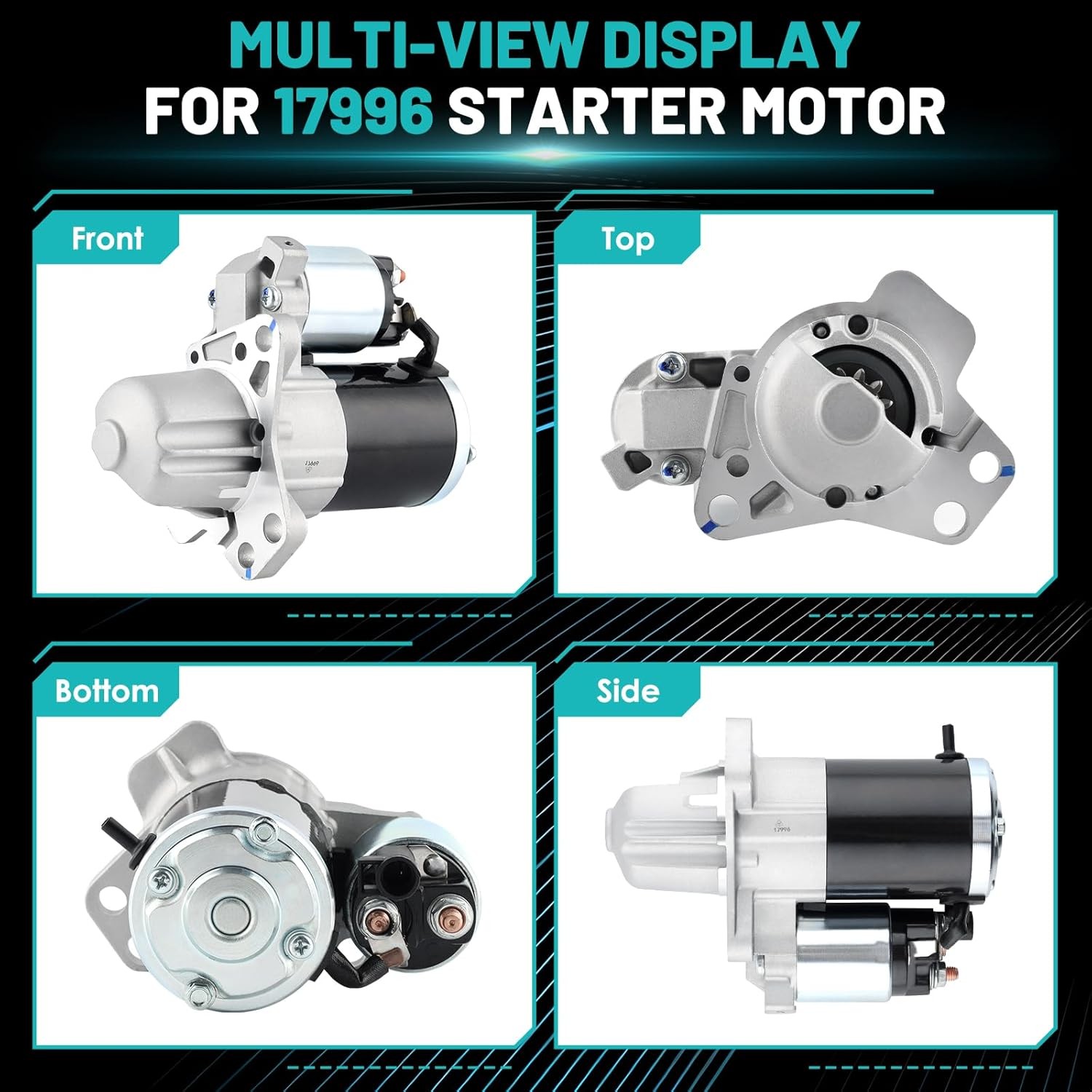 17996 Starter Motors Fit for Chevrolet Camaro 2010-2014, for Cadillac ATS 2013-2