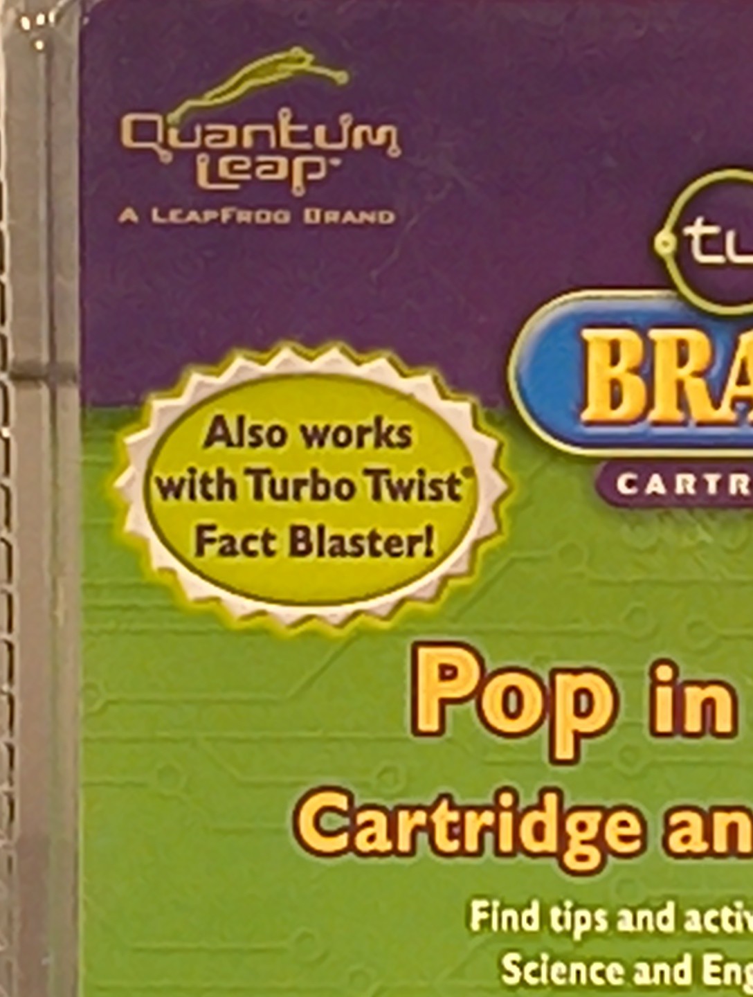 Turbo Twist Brain Quest Cartridge ONLY 1st-2nd Grade LeapFrog NEW SEALED 2002