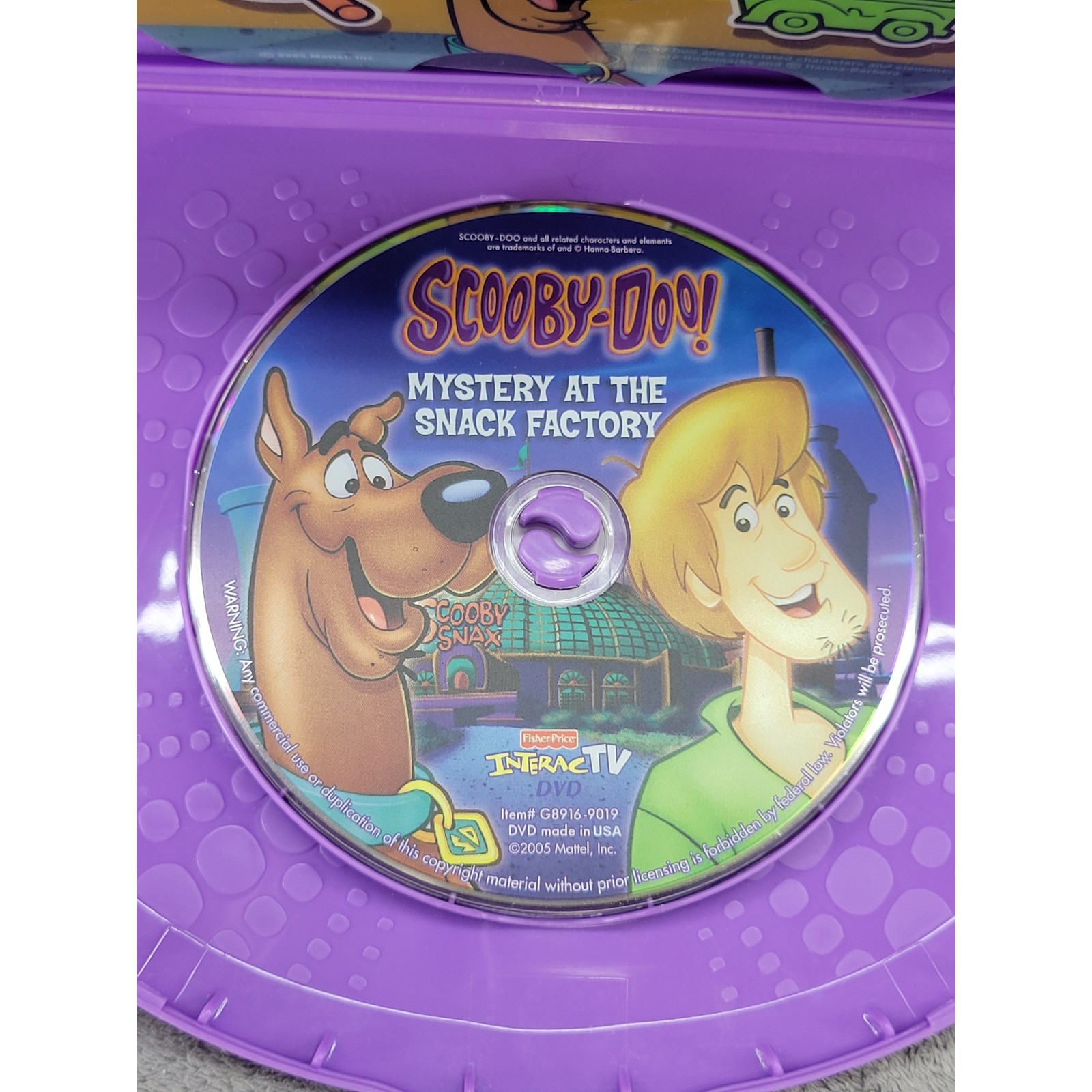 Fisher-Price InteracTV Scooby-Doo Mystery at the Snack Factory DVD G8916 2005