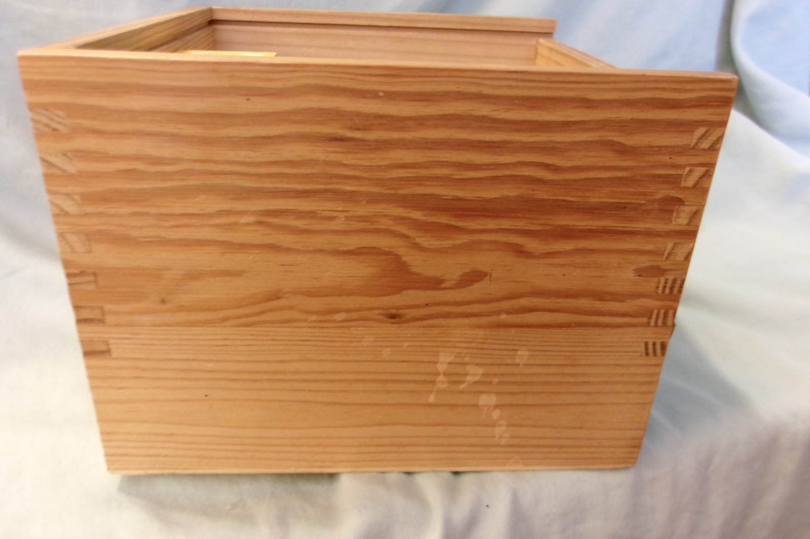 Schylling ABC Alphabet 38 out of 48 Wood Blocks Wooden Dove-Tailed Box No Lid