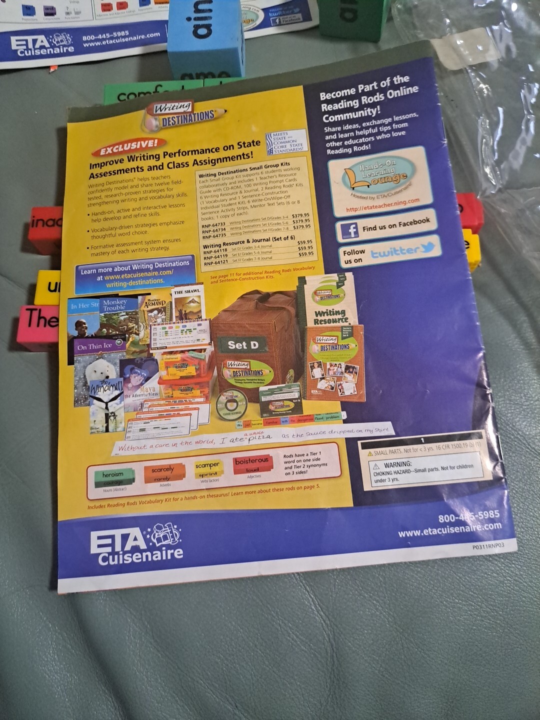 ETA Cuisenaire Reading Rods Sentence Construction Kit – ETA-60016
