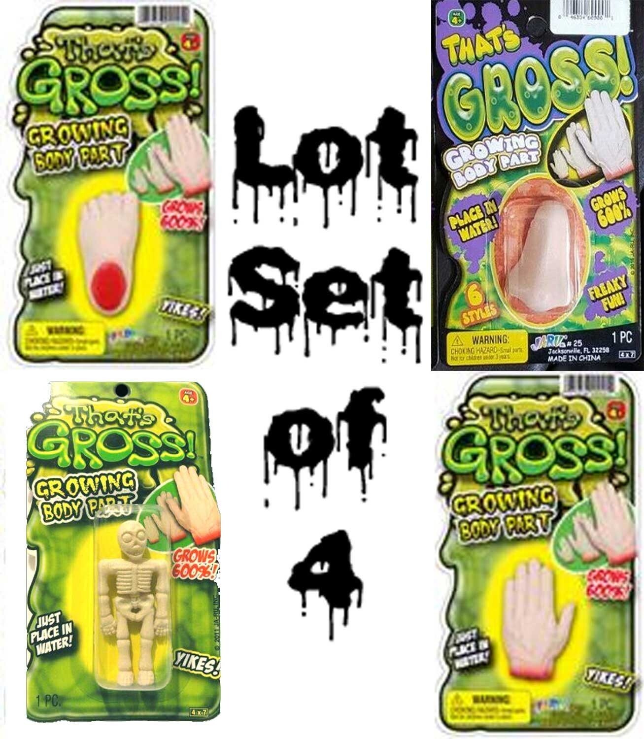 Magic GROW HUMAN SKULL Severed Head Growing Body Part Lab Jar Weird Science Prop