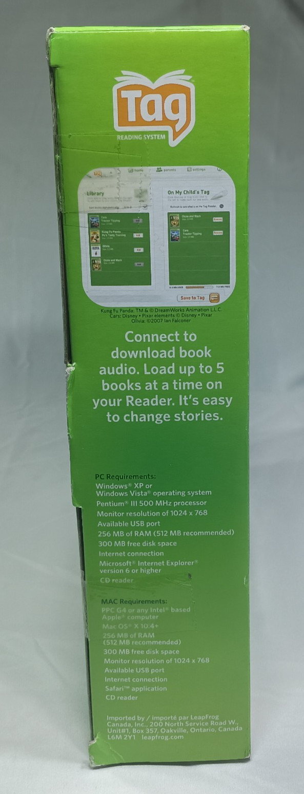 NIP Leapfrog Tag Reading System Ages 4-8 Ozzie and Mack Book