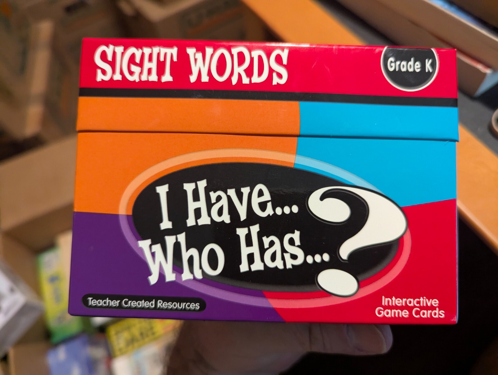 I HAVE, WHO HAS? SIGHT WORDS Card Game Kindergarten 100% COMPLETE