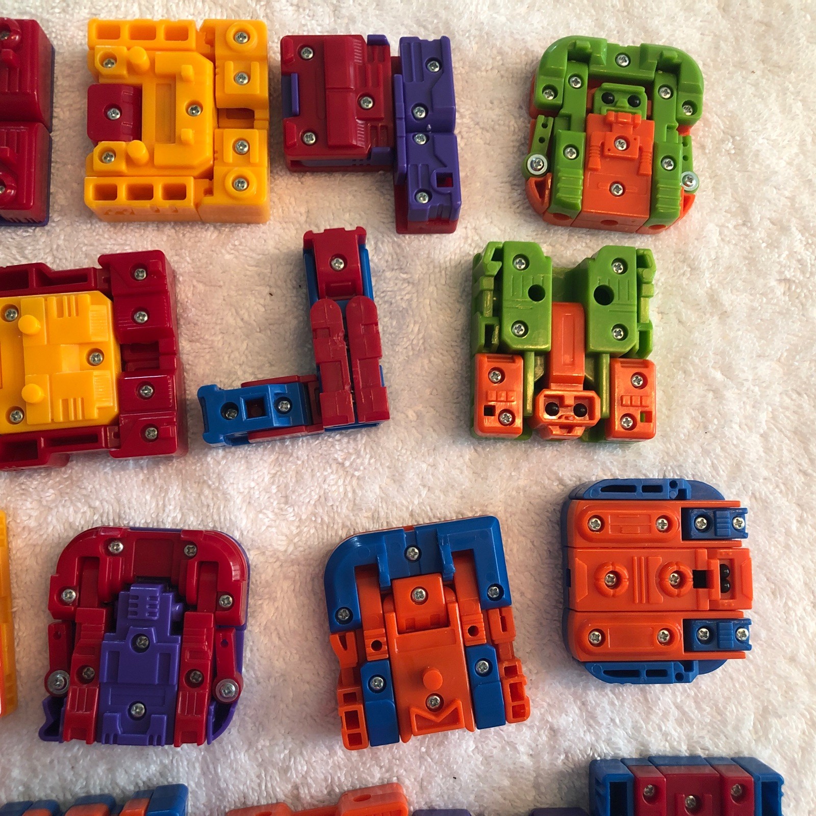 Alphabet Educational Alpha Bots Transforming Letters Lot of 25 Vintage Robots