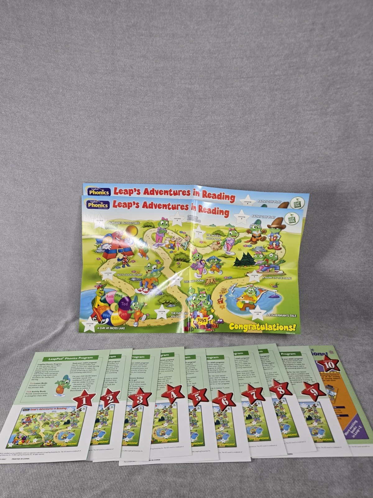 Vintage Leap Frog LeapPad Phonics 10 Book Program Pre-K to 2nd Grade w/ Inserts