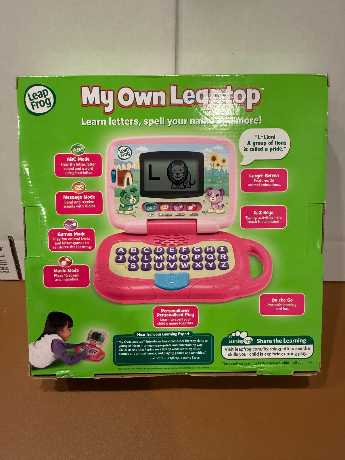LeapFrog My Own Leaptop – Pink FACTORY SEALED