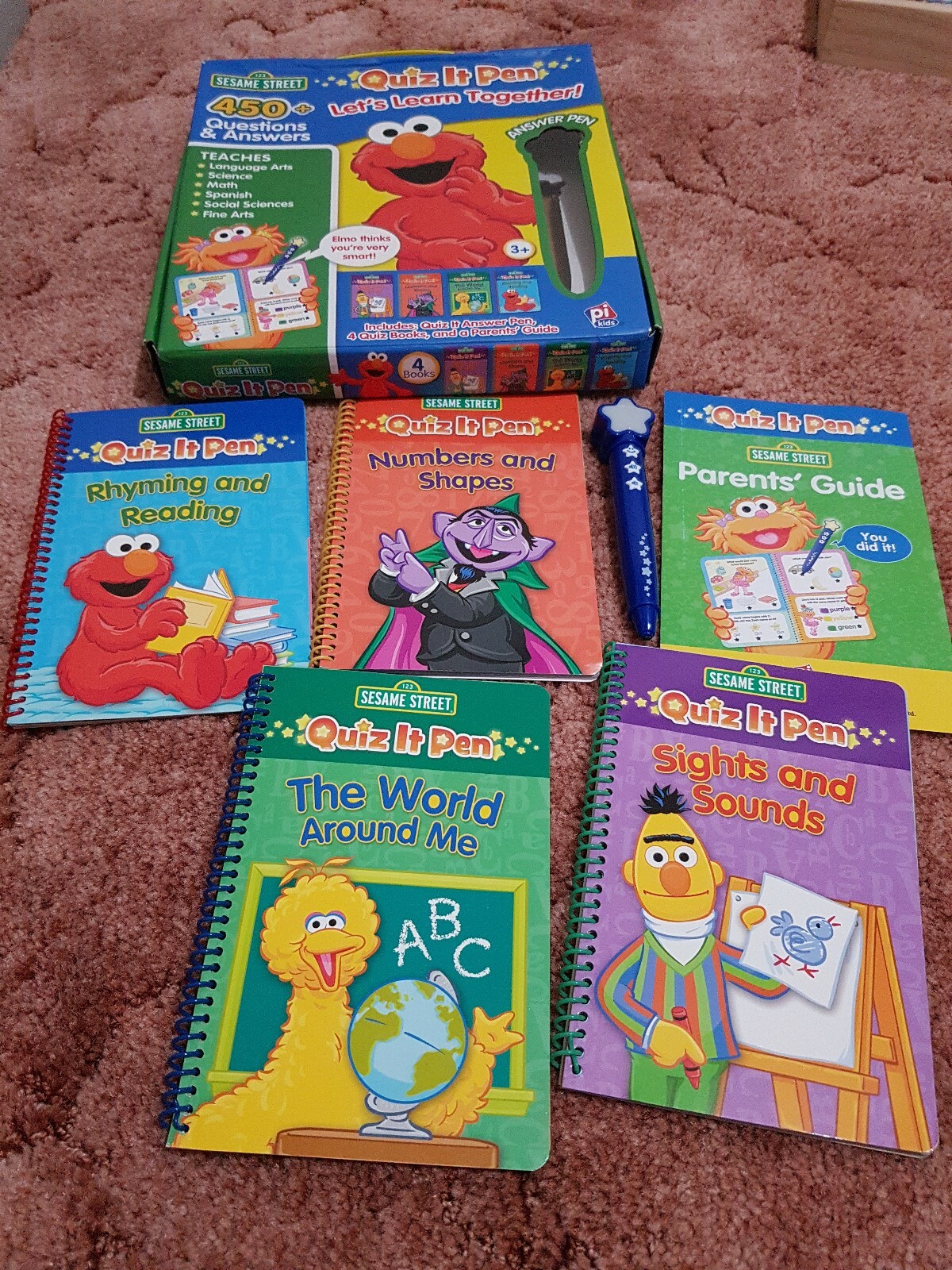 Excellent Quiz It Pen age 3+ PRESCHOOL : Box of 4 with 450 Questions and Answers