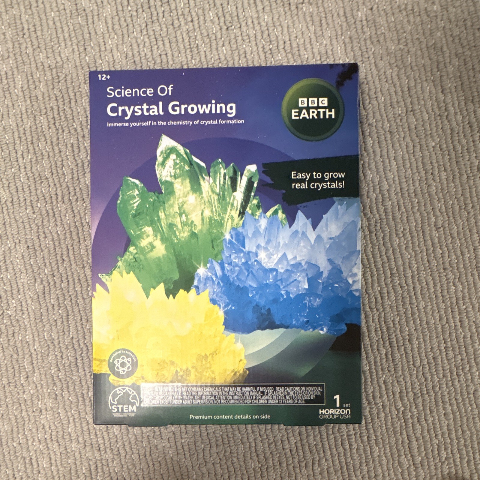 BBC Earth Science Crystal Growing Kit, Ages 12+, Age Level 12-16 Years