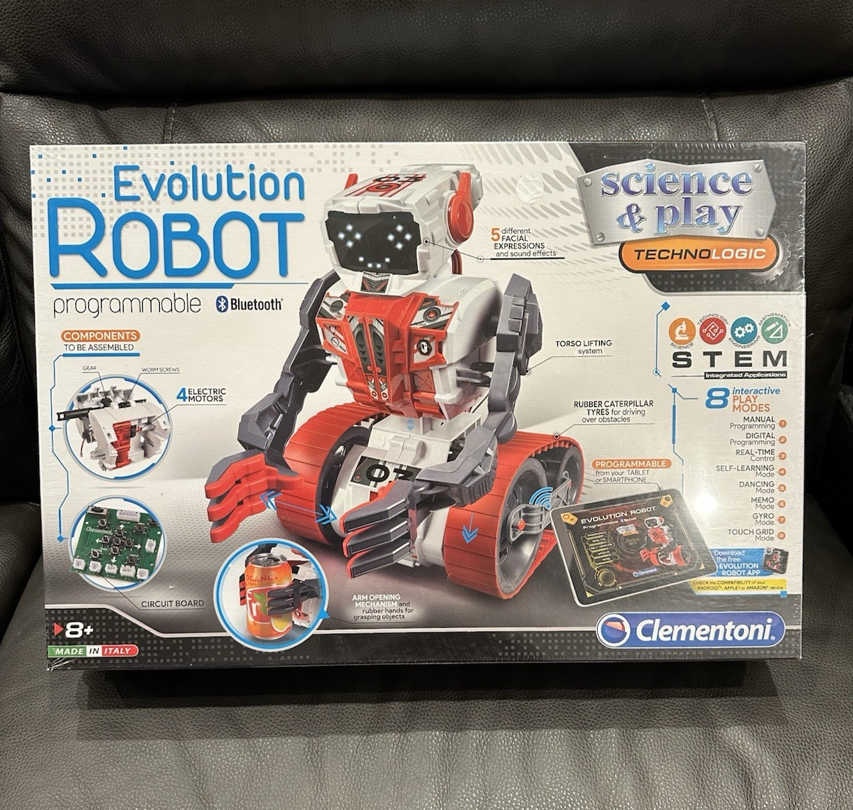 Evolution ROBOT Stem Programmable Bluetooth Science &Play Factory Sealed ITALY