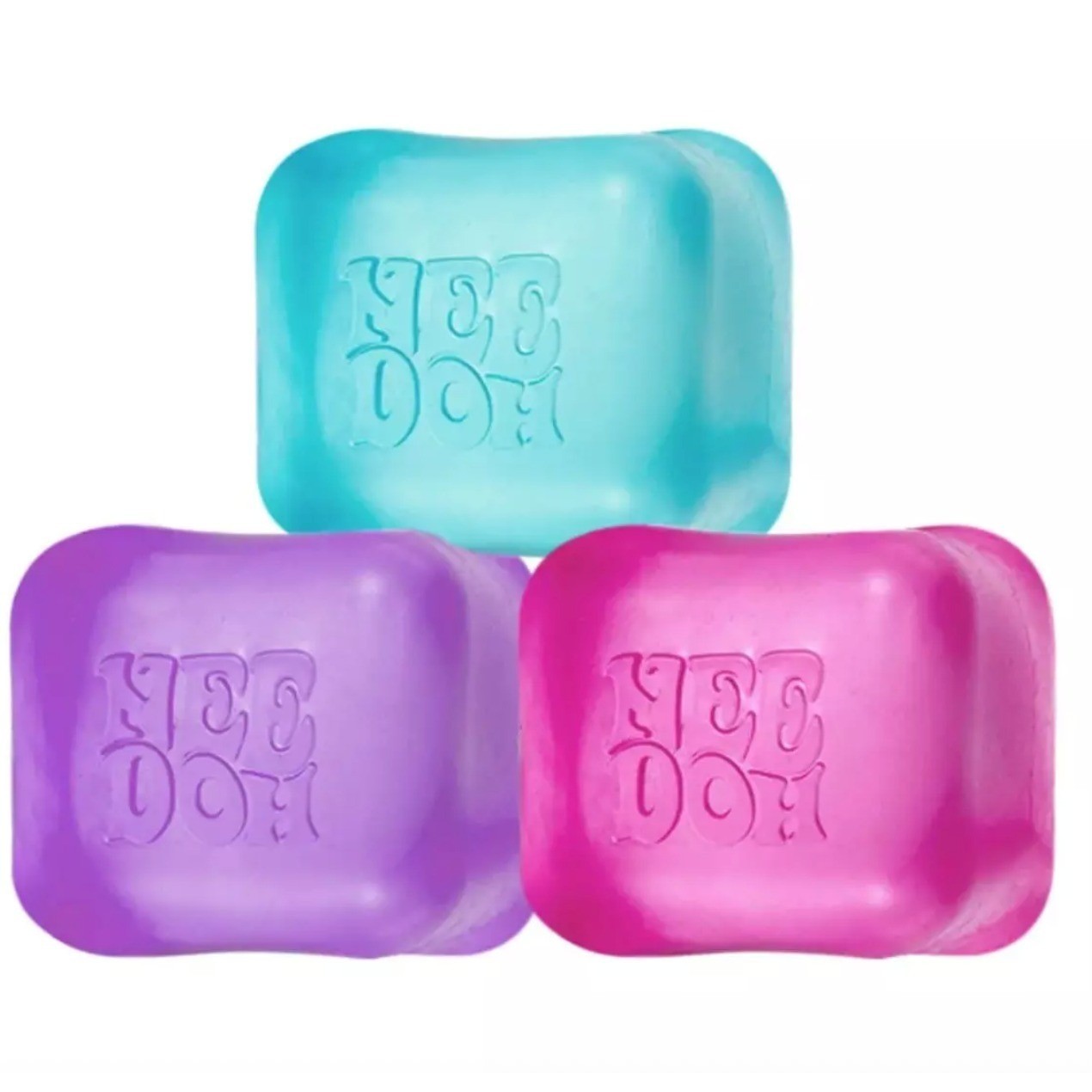 PURPLE — New NeeDoh Nice Ice Baby Small Cube Fidget Squish Toy NeeDoh Teenie