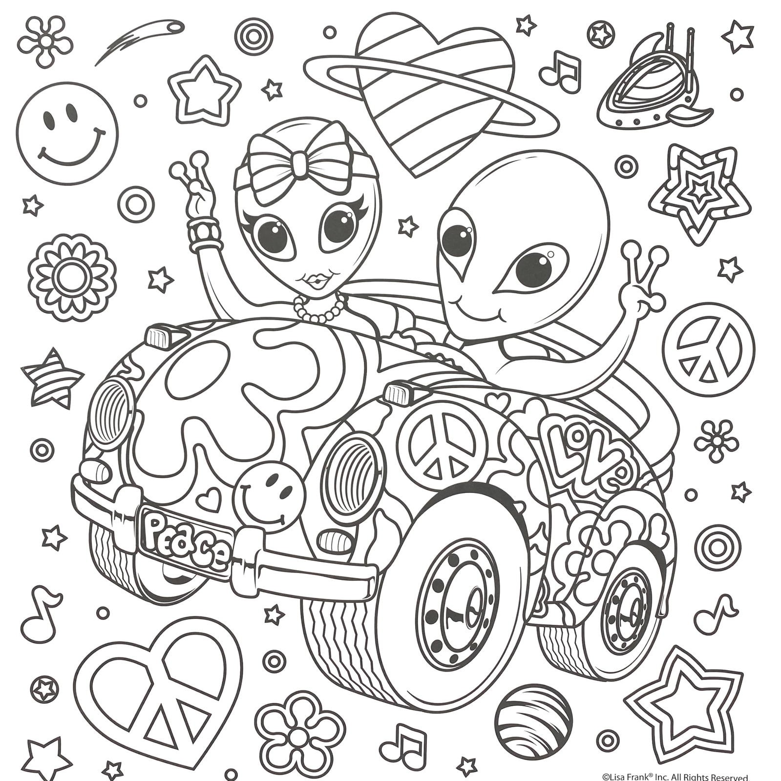 Bendon Lisa Frank Coloring and Activity Pad & Diva Fashions Sticker Dress Up
