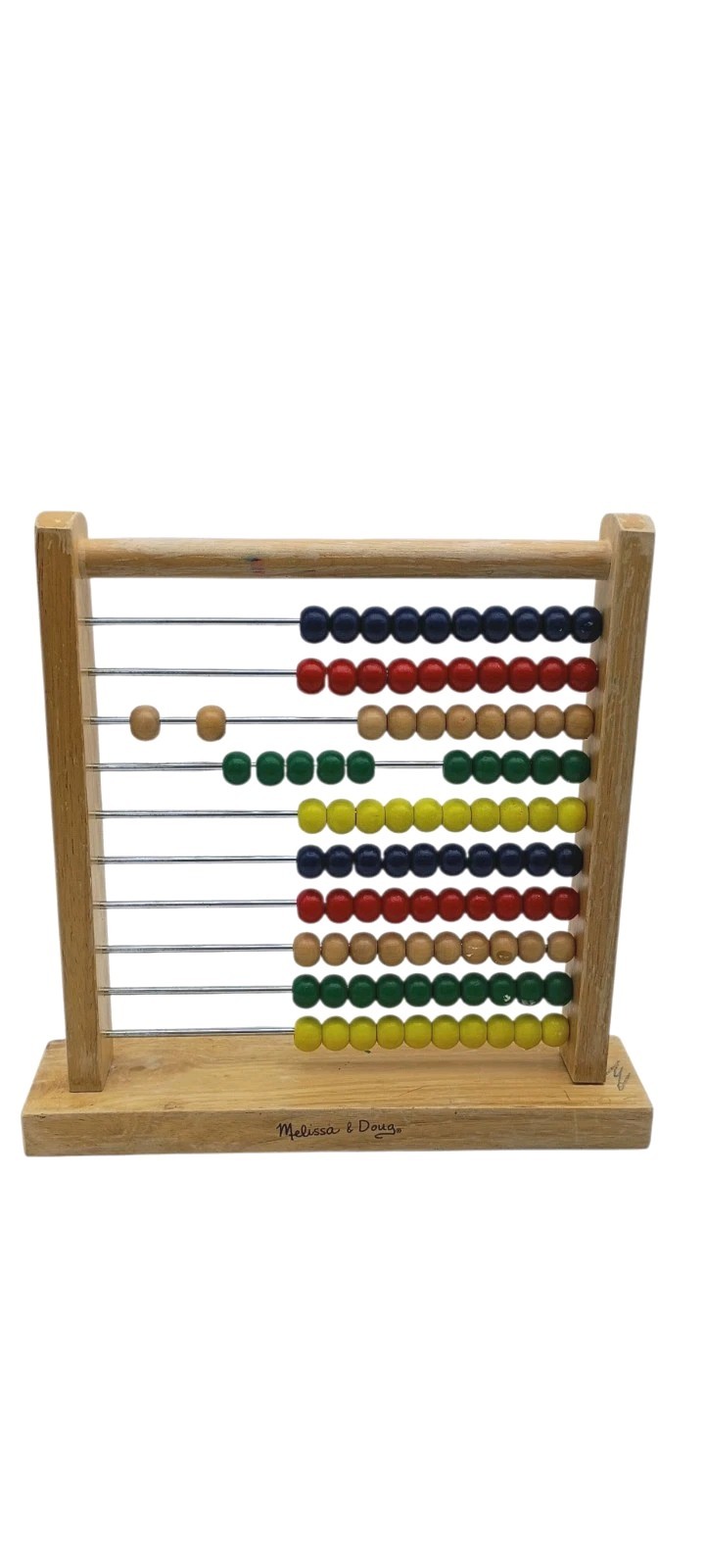 Melissa & Doug Abacus Classic Wooden Educational Counting Toy With 100 Beads