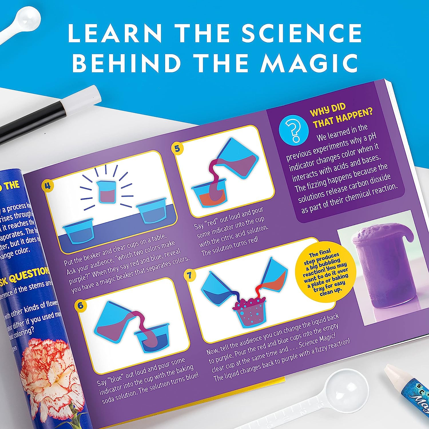 Blue Marble National Geographic Magic Chemistry Set – Science Kit for Kids with