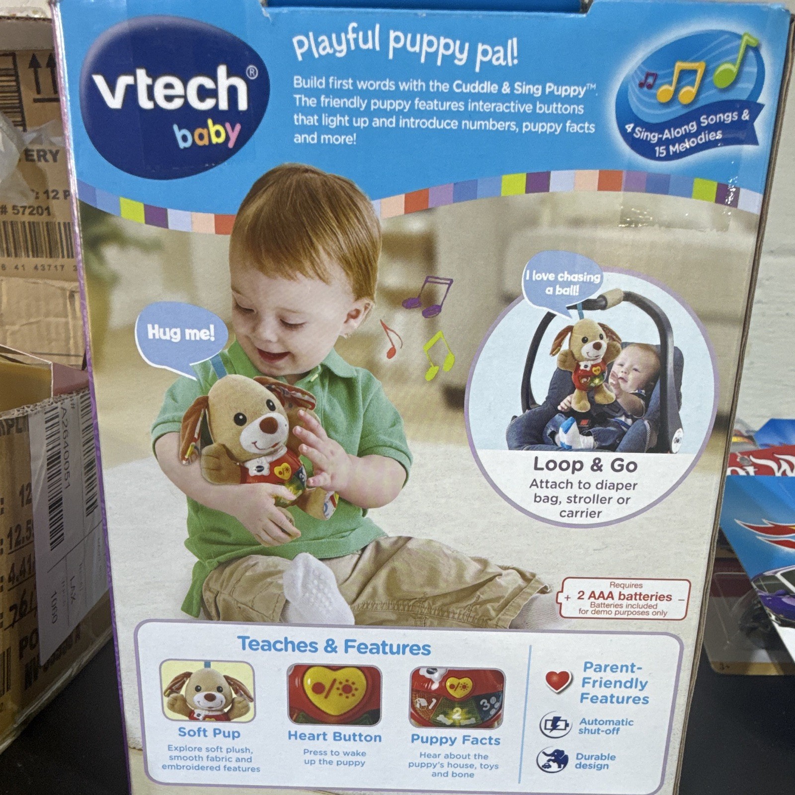 VTech Baby Cuddle & Sing Puppy Interactive Learning Toy 30+ Songs New