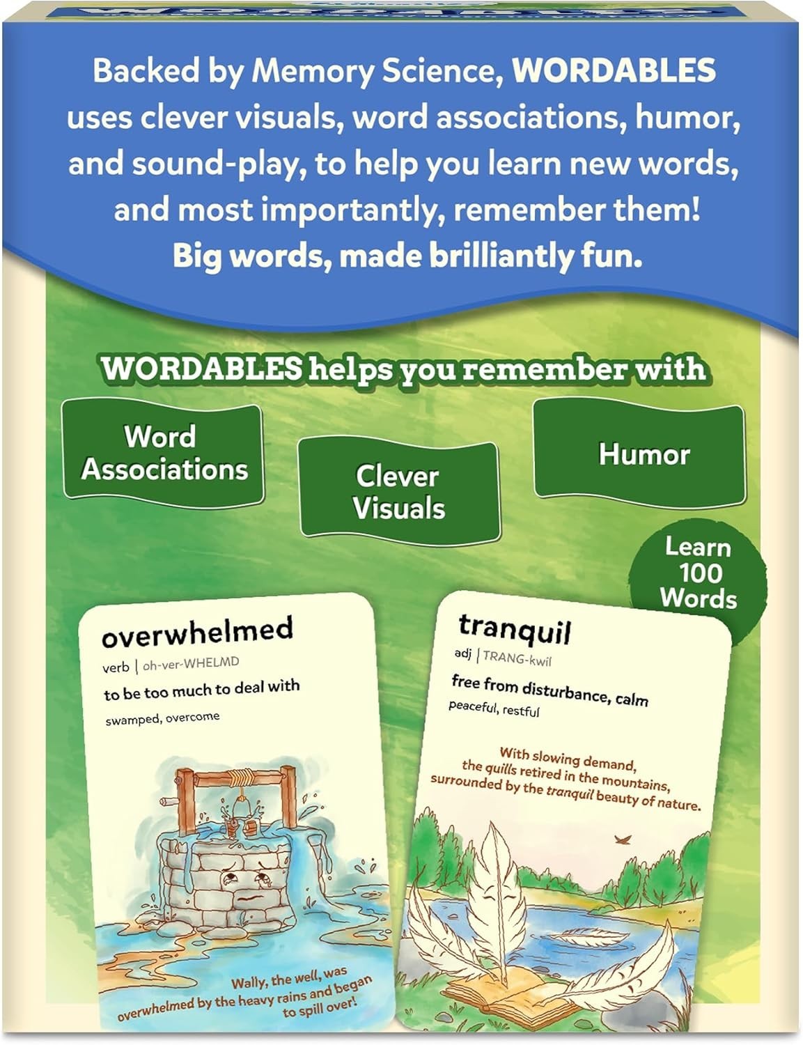 Wordables: 100 Educational Flash Cards for Kids, Fun & Screen-Free Learning