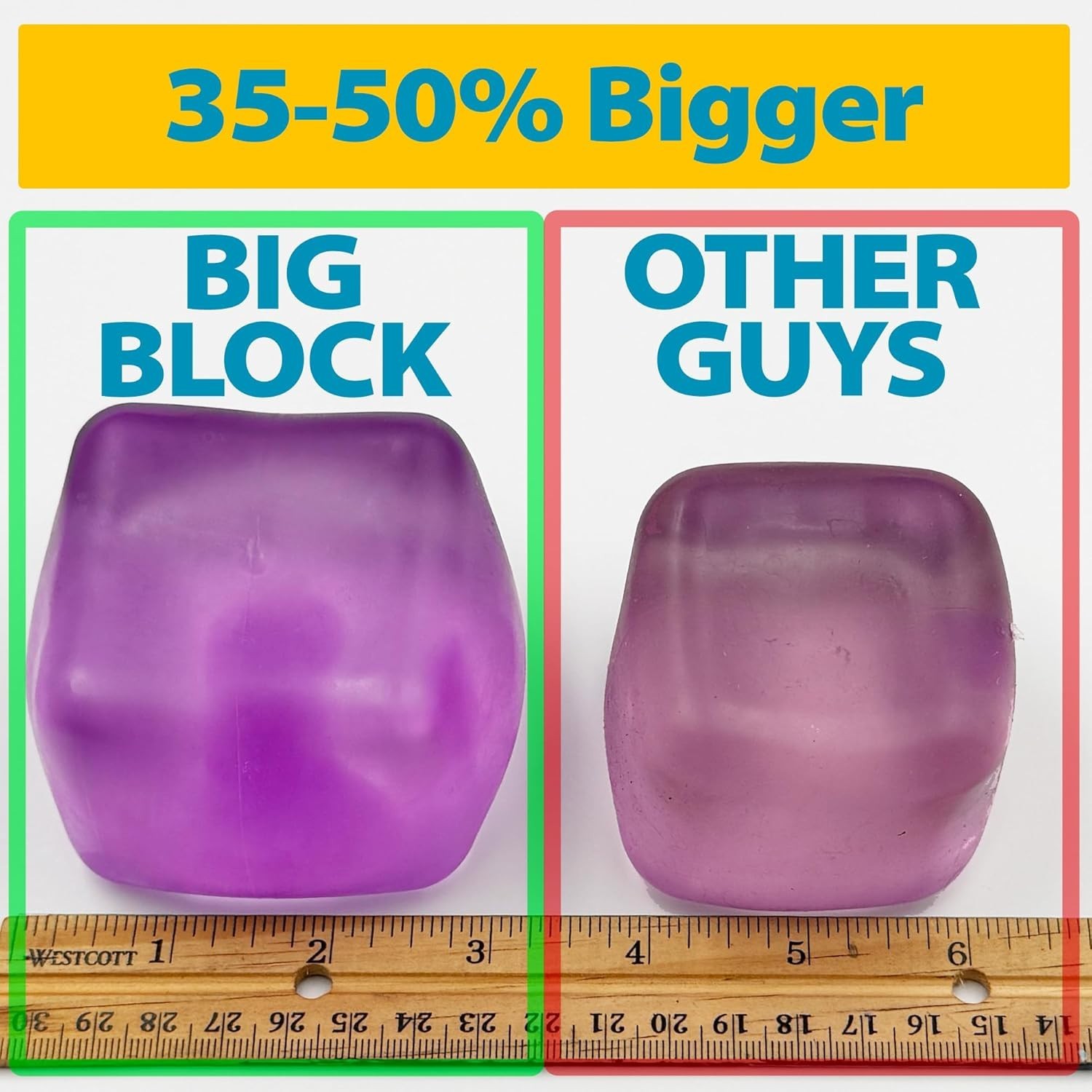 Nice Berg – Giant Nice Cube – Sensory Squeeze Toy with a Super Solid Squish – A