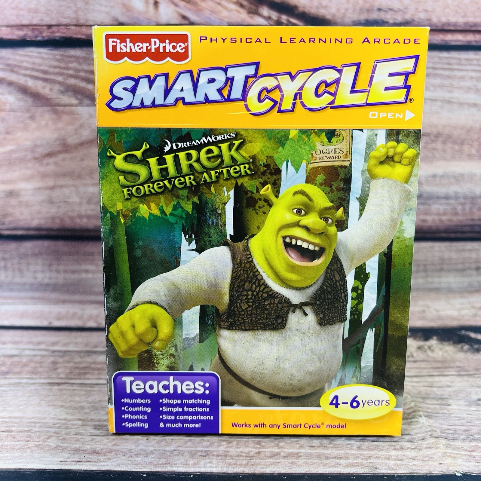 Brand NEW Factory Sealed Shrek Forever After Smart Cycle Game Cartridge
